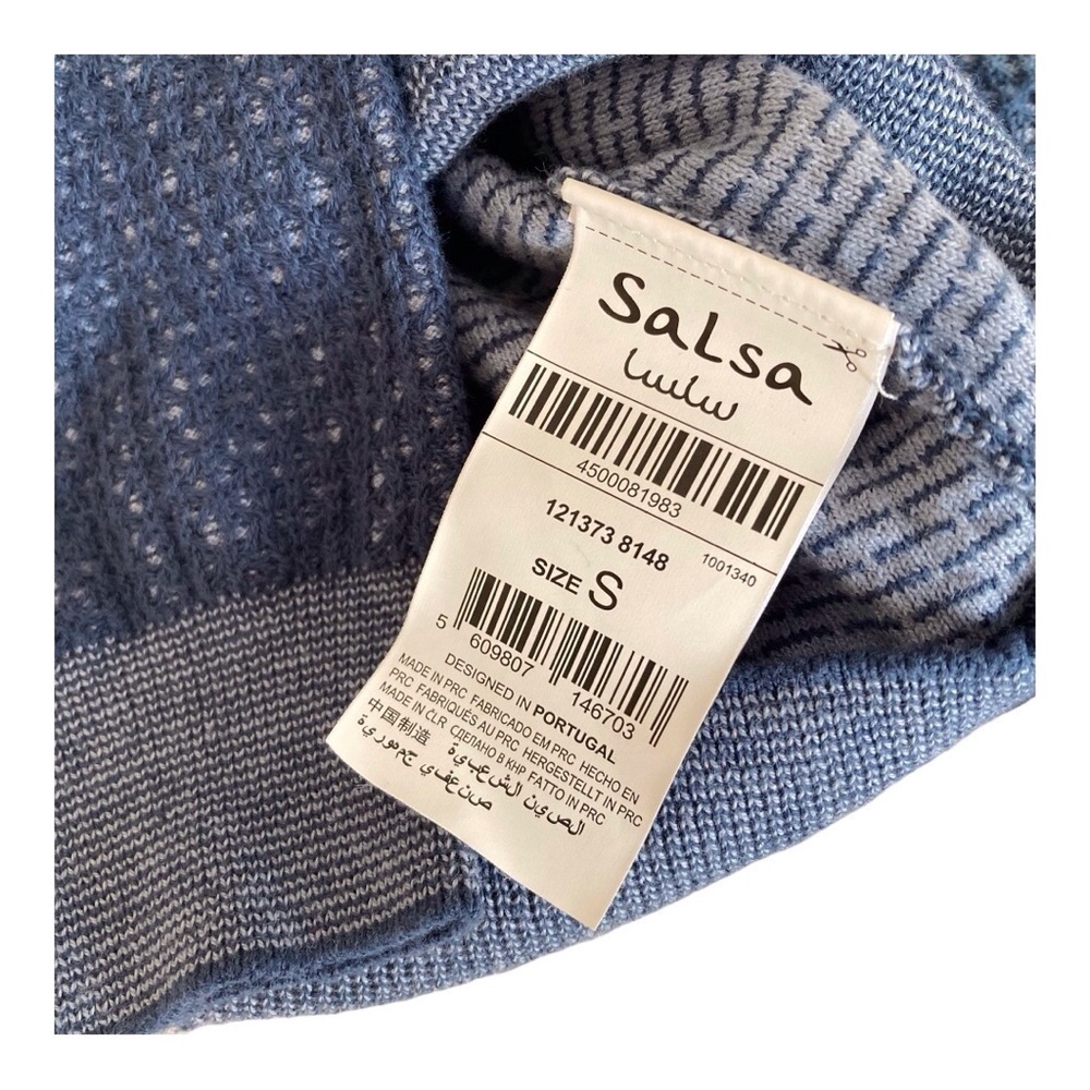 SALSA Men’s Long Sleeves Sweater High Quality Knitwear Size Small - Picture 6 of 8